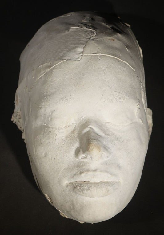 Vintage Plaster Life Mask of a Young Woman