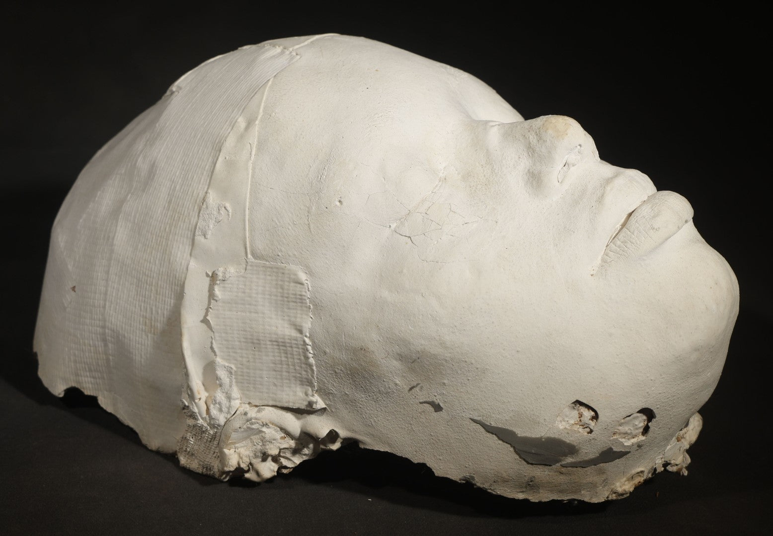 Vintage Plaster Life Mask of a Young Woman