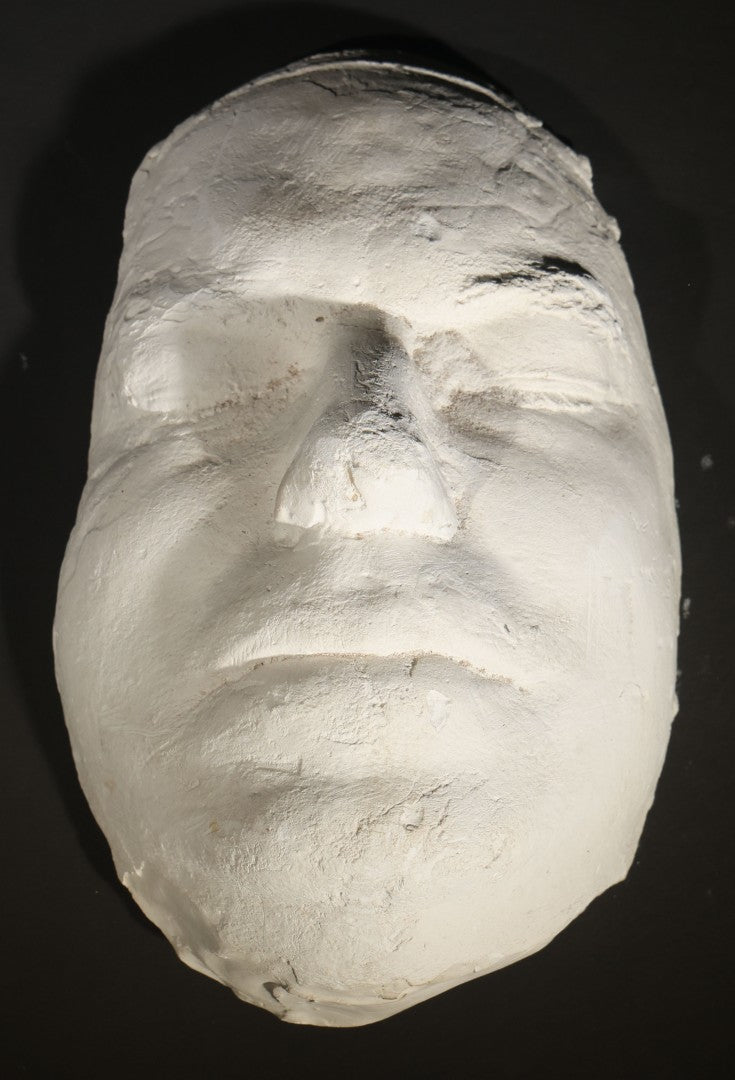 Vintage Plaster Life Mask Inscribed "Ray Leonard" and signed "Satori" on Verso