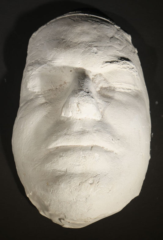 Vintage Plaster Life Mask Inscribed "Ray Leonard" and signed "Satori" on Verso
