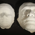 Lot 086 - Pair of Vintage Plaster and Gauze Life Masks