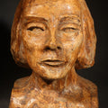 Lot 089 - Vintage Sculptural Bust of a Woman by Ruth Kleiman, 8" H