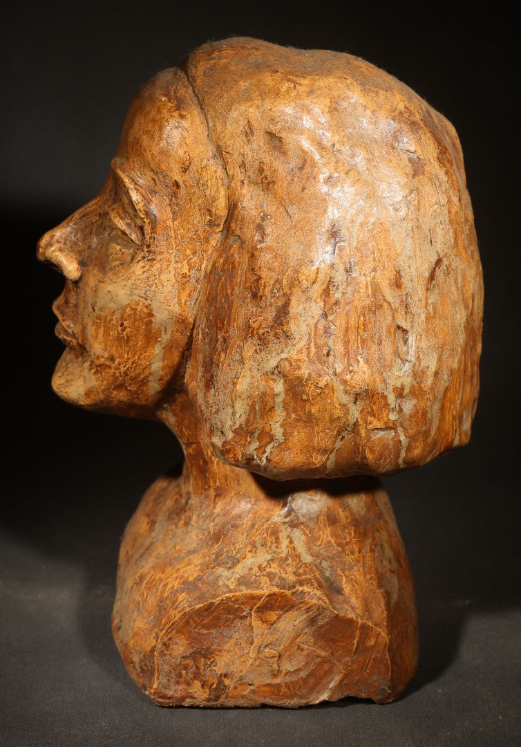 Vintage Sculptural Bust of a Woman by Ruth Kleiman