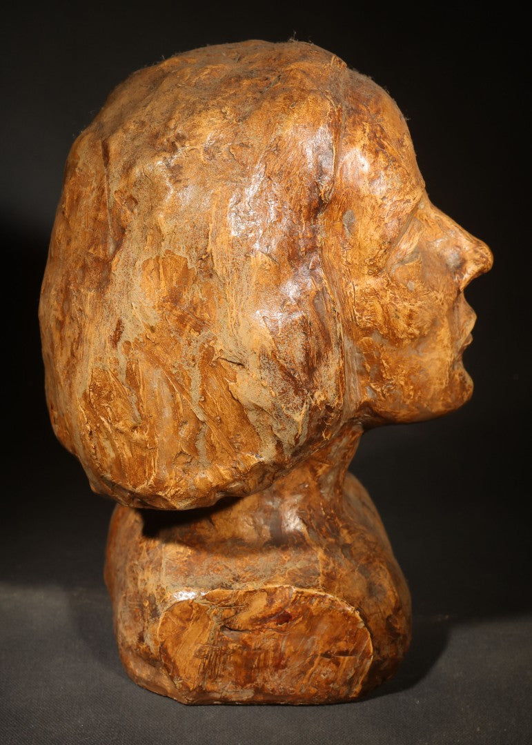 Vintage Sculptural Bust of a Woman by Ruth Kleiman