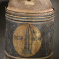 Lot 106 - Vintage Boston Oil Can One-Gallon Oil Can with Custom House Tower Graphic, "Warranted Tight", 9-1/4" H