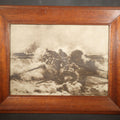 Lot 111 - Antique Framed Print "Redningsbaaden Gaar Ud" ("The Lifeboat Goes Out") After Laurits Tuxen, Art Supplement to "Illustreret Familieblad" No. 53, Printed by C. Andersen's Bogtrykkeri, Horten, Norway, 13-5/8" W x 10-7/8" H