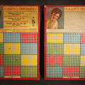 Lot 119 - Pair of Vintage Schrafft's Chocolates 5-Cent Punch Board Trade Stimulators with Pin-Up Girl Graphics