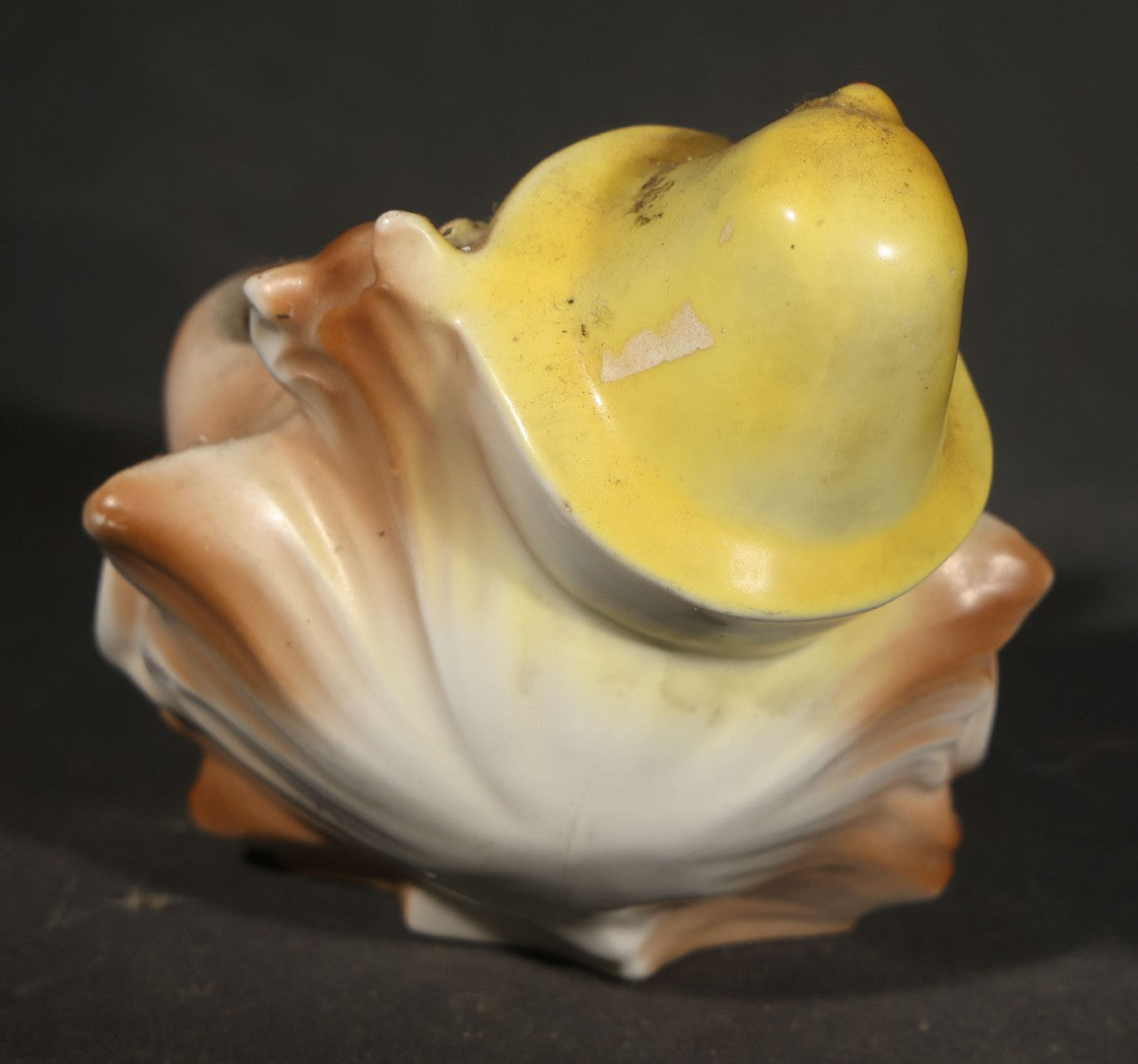 Pair of Vintage Figural Character Face Ceramics including German Hand-Painted Open-Mouth Clown Ashtray and Occupied Japan Toby Mug