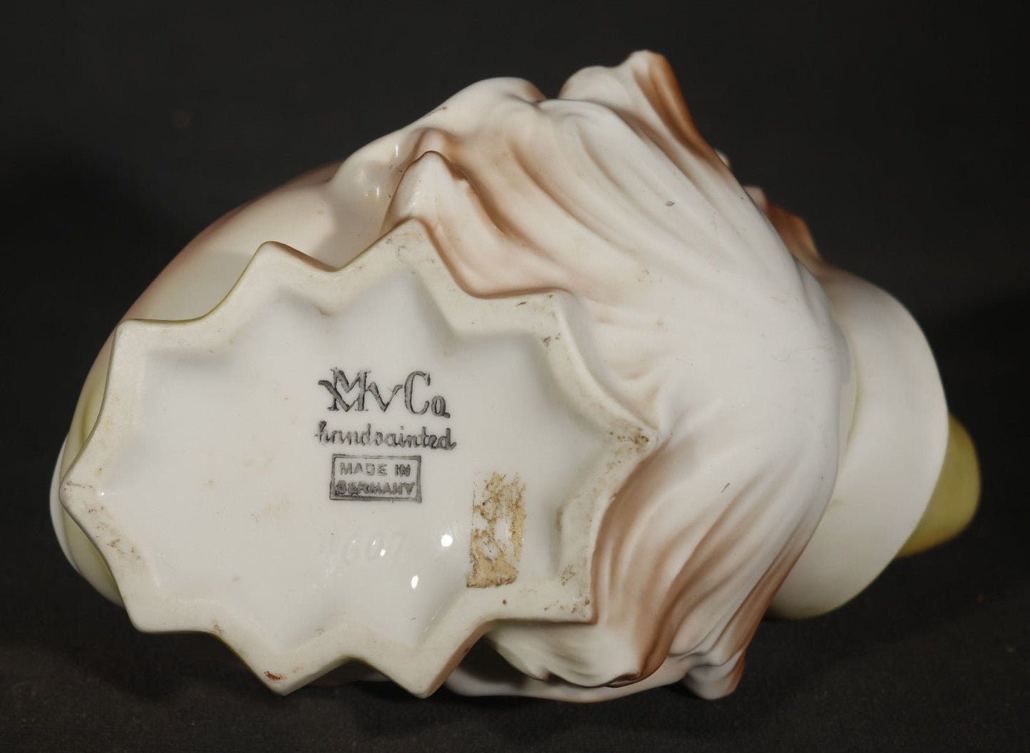 Pair of Vintage Figural Character Face Ceramics including German Hand-Painted Open-Mouth Clown Ashtray and Occupied Japan Toby Mug