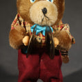 Lot 135 - Vintage Wind-Up Cymbal-Playing Bear Toy, Made in China, 5-7/8" H