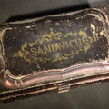 Lot 150 - Antique Toleware Sandwich Box with Gold-Stenciled "Sandwich" Lettering and Scrollwork, 7-1/4" L