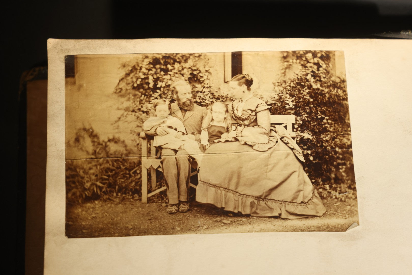 Antique Autograph Album with Handwritten Poetry, Albumen Photographs, Engravings, and Embossed Pages, Entries Beginning 1863, Printed by Lefevre & Kohler, Newman Street