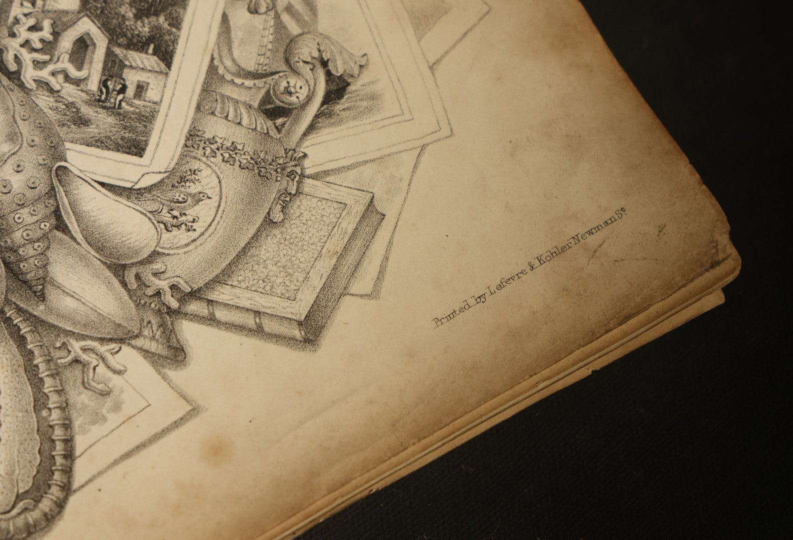 Antique Autograph Album with Handwritten Poetry, Albumen Photographs, Engravings, and Embossed Pages, Entries Beginning 1863, Printed by Lefevre & Kohler, Newman Street