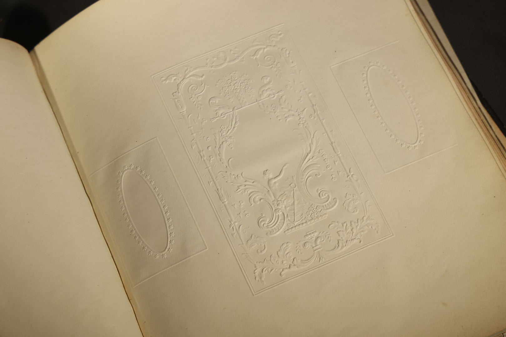 Antique Autograph Album with Handwritten Poetry, Albumen Photographs, Engravings, and Embossed Pages, Entries Beginning 1863, Printed by Lefevre & Kohler, Newman Street