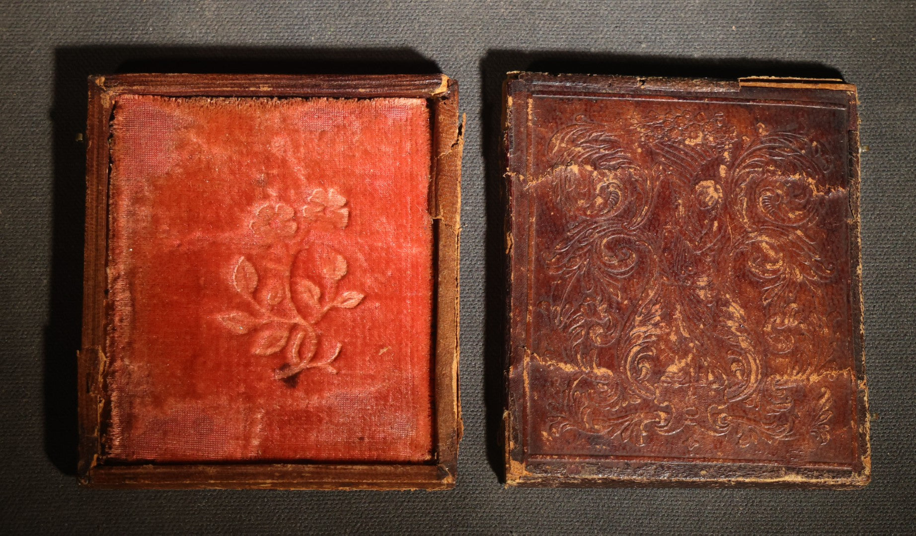 Grouping of Antique Cased Image Parts and Components for Repair, Offered As Found