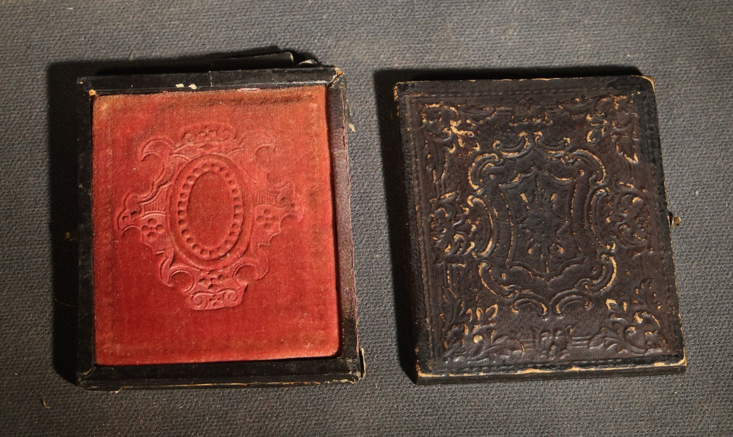 Grouping of Antique Cased Image Parts and Components for Repair, Offered As Found