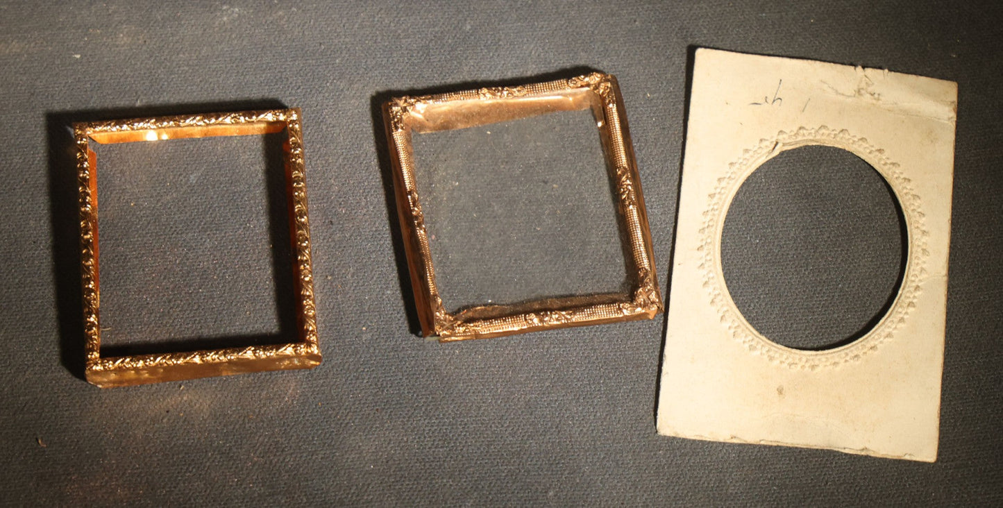 Grouping of Antique Cased Image Parts and Components for Repair, Offered As Found