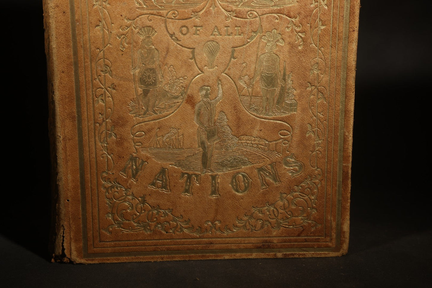 "A History of All Nations" Antique Illustrated World History Book by S. G. Goodrich with 70 Stylographic Maps and 700 Engravings, Published by Miller, Orton and Mulligan, Auburn and Buffalo, New York, 1854