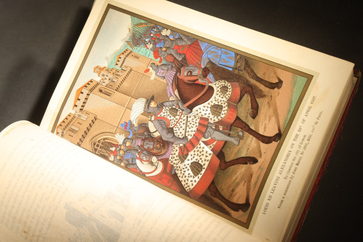 "Manners, Customs, and Dress During the Middle Ages and During the Renaissance Period" Antique Illustrated Book by Paul Lacroix, with Chromolithograph Prints by F. Kellerhoven, Published by D. Appleton and Co., New York, 1874
