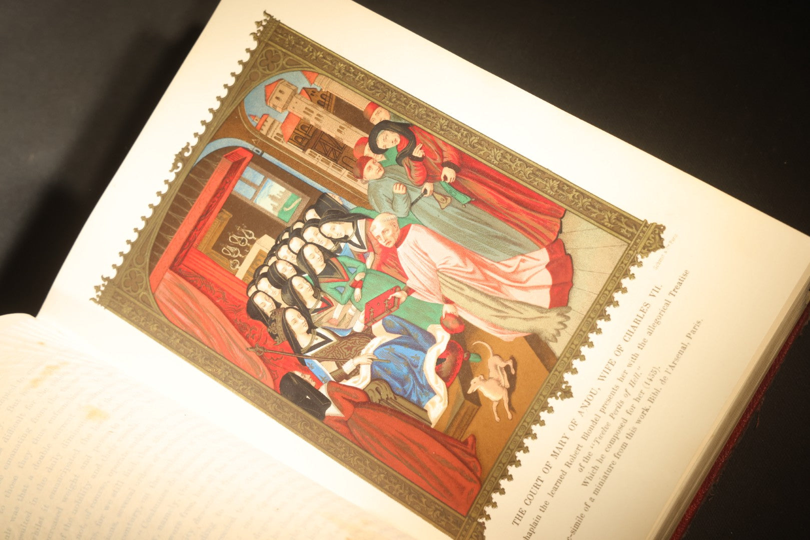 "Manners, Customs, and Dress During the Middle Ages and During the Renaissance Period" Antique Illustrated Book by Paul Lacroix, with Chromolithograph Prints by F. Kellerhoven, Published by D. Appleton and Co., New York, 1874