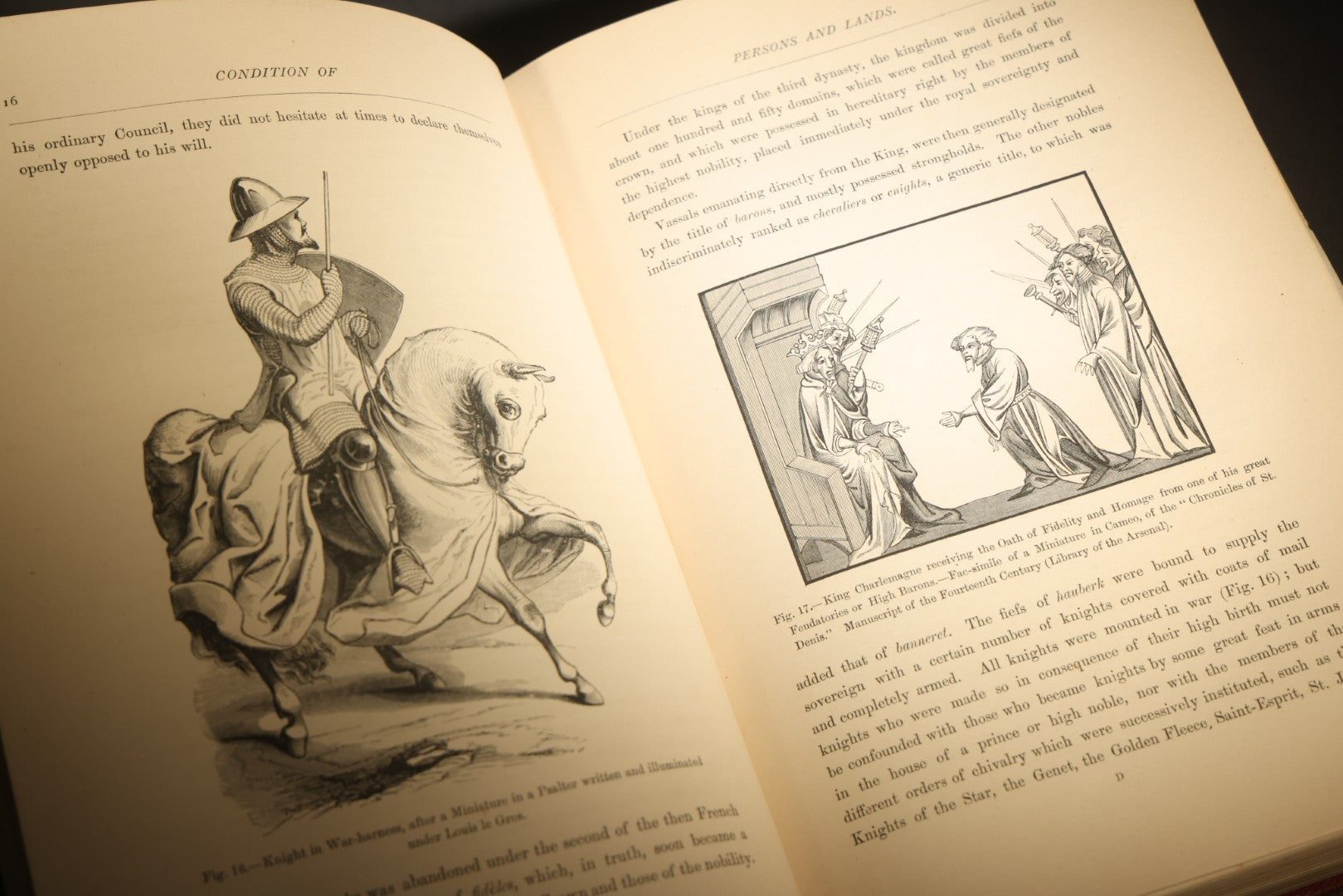 "Manners, Customs, and Dress During the Middle Ages and During the Renaissance Period" Antique Illustrated Book by Paul Lacroix, with Chromolithograph Prints by F. Kellerhoven, Published by D. Appleton and Co., New York, 1874