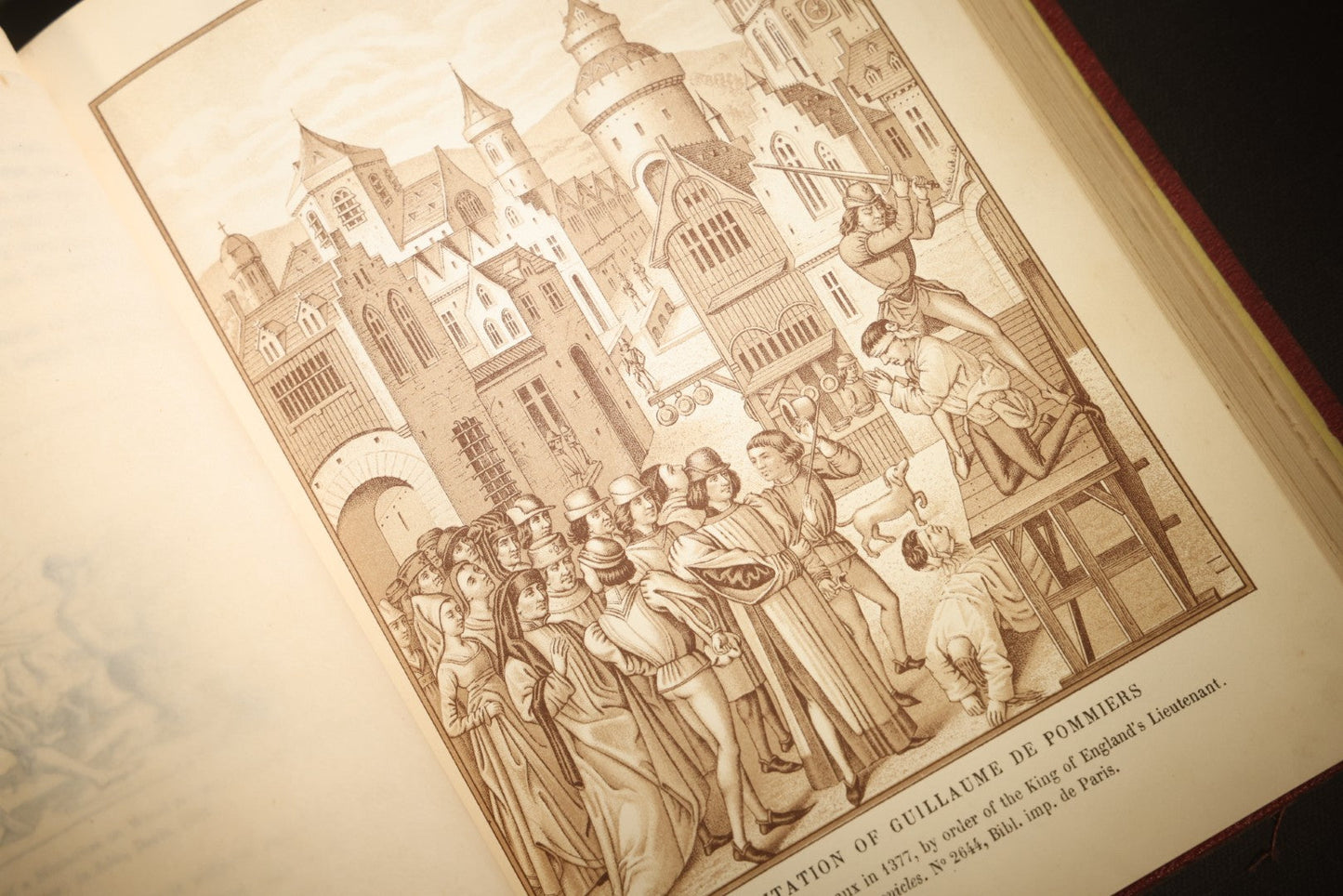 "Manners, Customs, and Dress During the Middle Ages and During the Renaissance Period" Antique Illustrated Book by Paul Lacroix, with Chromolithograph Prints by F. Kellerhoven, Published by D. Appleton and Co., New York, 1874