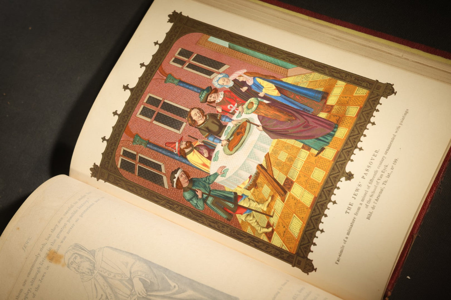 "Manners, Customs, and Dress During the Middle Ages and During the Renaissance Period" Antique Illustrated Book by Paul Lacroix, with Chromolithograph Prints by F. Kellerhoven, Published by D. Appleton and Co., New York, 1874