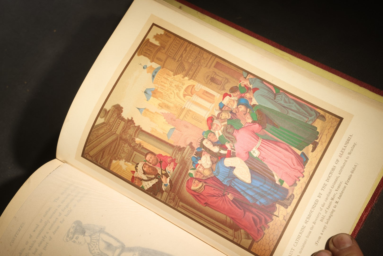 "Manners, Customs, and Dress During the Middle Ages and During the Renaissance Period" Antique Illustrated Book by Paul Lacroix, with Chromolithograph Prints by F. Kellerhoven, Published by D. Appleton and Co., New York, 1874
