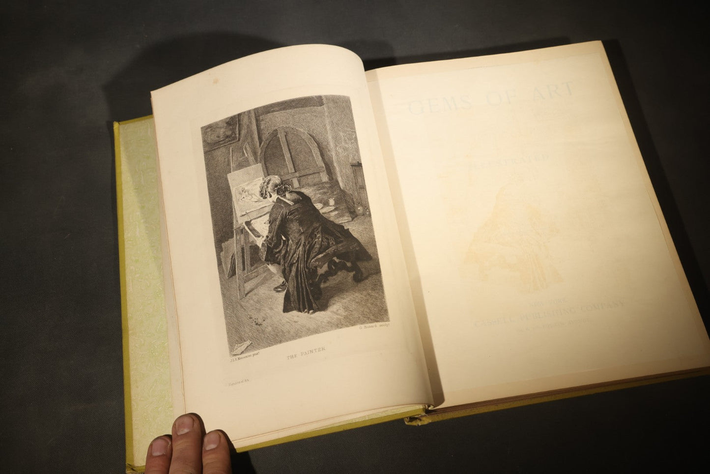 "Gems of Art" Antique Illustrated Art Book, Published by Cassell Publishing Company, New York