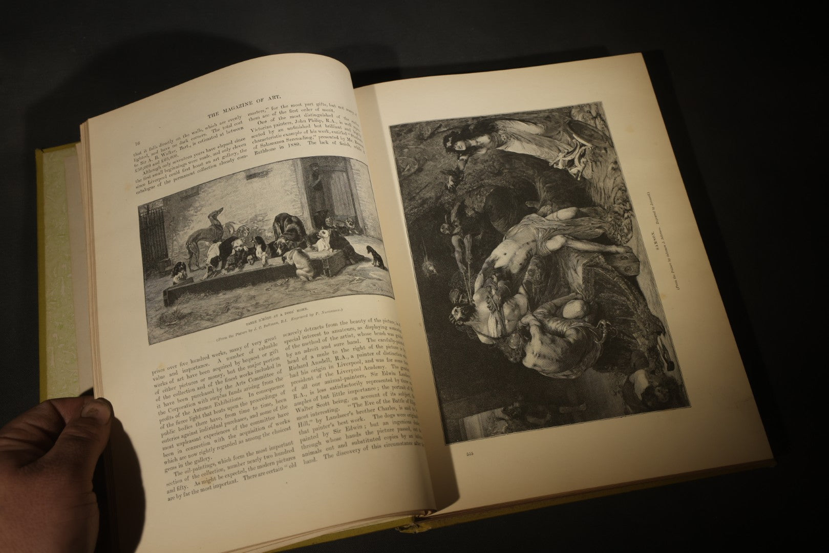 "Gems of Art" Antique Illustrated Art Book, Published by Cassell Publishing Company, New York