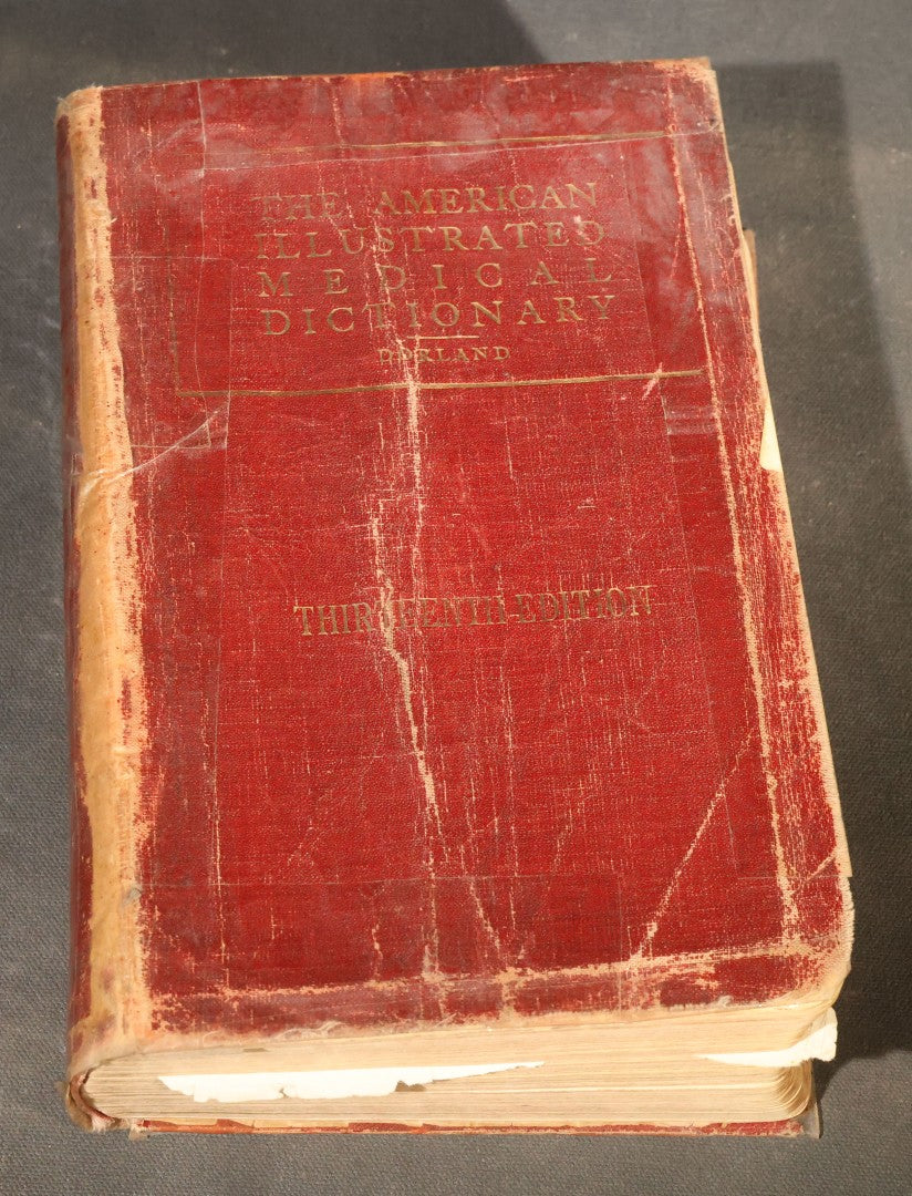 "The American Illustrated Medical Dictionary" Vintage Illustrated Medical Reference Book by W.A. Newman Dorland, 13th Edition, Published by W.B. Saunders Company, Philadelphia, Pennsylvania