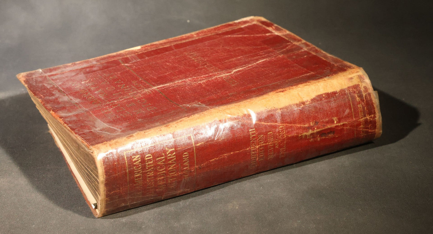 "The American Illustrated Medical Dictionary" Vintage Illustrated Medical Reference Book by W.A. Newman Dorland, 13th Edition, Published by W.B. Saunders Company, Philadelphia, Pennsylvania