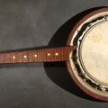 Lot 117 - Vintage Eight-String Mandolin Banjo with Wooden Resonator Back, no Strings, 24" L