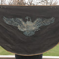 Lot 021 - Antique Patriotic American Eagle Canvas Bunting Banner, 50" W x 25" H