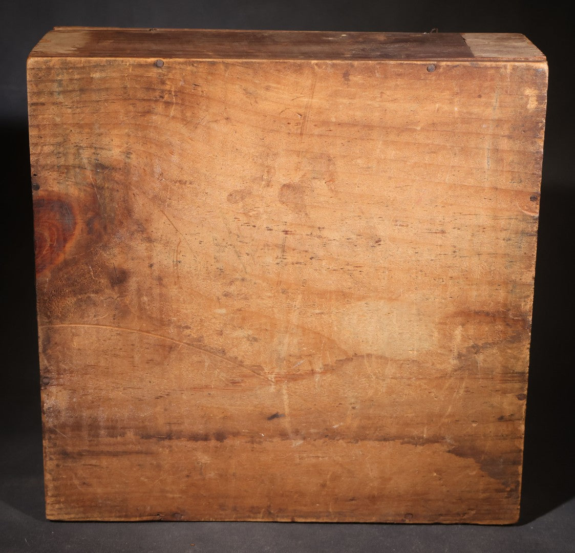 Antique Bixby's "Best" Blacking Wooden Shipping Box with "New York Boot Black Brigade" Inner Lid Label, S.M. Bixby & Co., 173 Washington Street, New York City