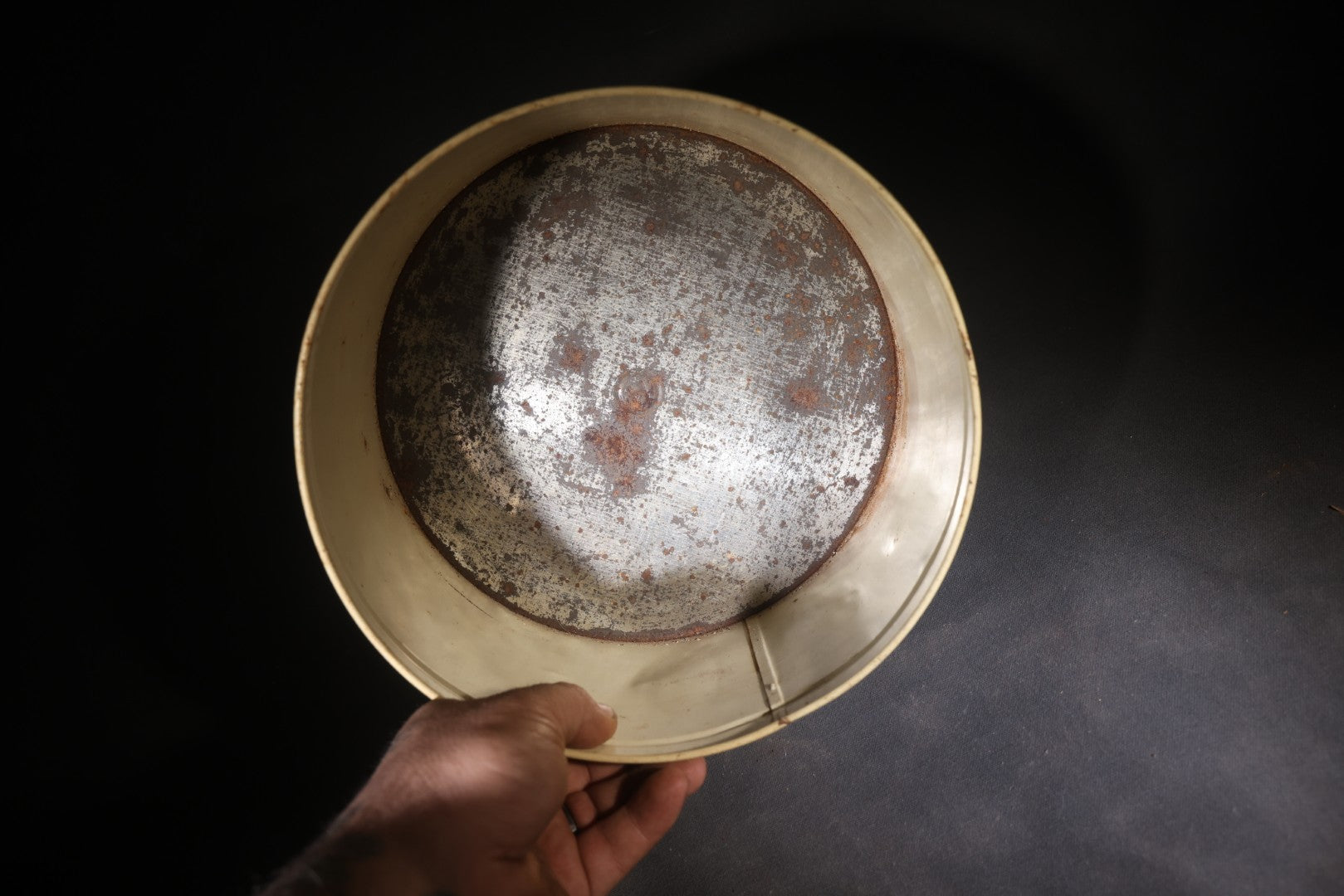Antique Campfire Marshmallows 5 Lb. Round Tin, Manufactured by Angelus-Campfire Company, Chicago, Illinois