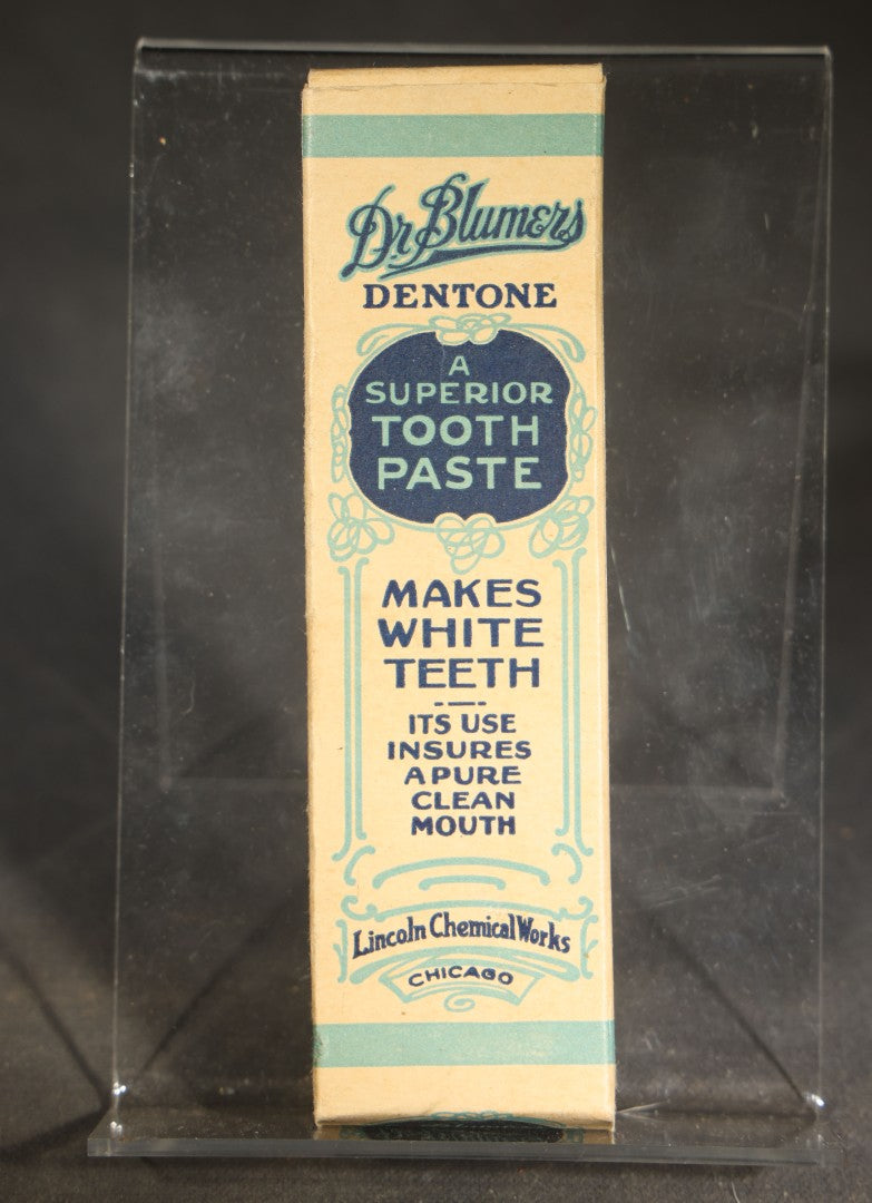 Grouping of Six Vintage Pharmaceutical and Personal Care Products including Parke-Davis Medicated Throat Discs, Rectal Medicone Suppositories, and Cal-Bis-Ma Alkaline Powder