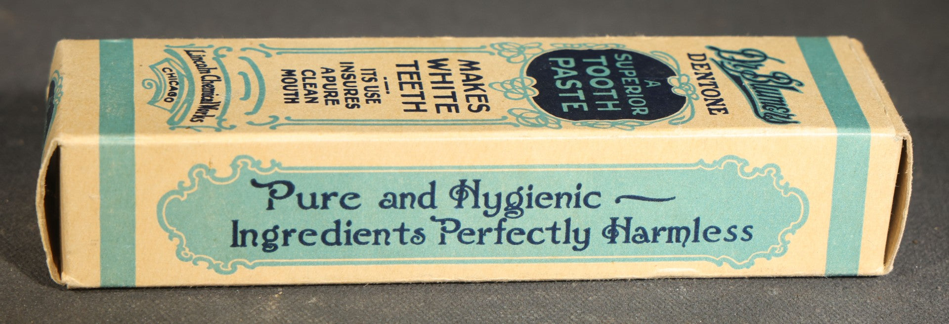 Grouping of Six Vintage Pharmaceutical and Personal Care Products including Parke-Davis Medicated Throat Discs, Rectal Medicone Suppositories, and Cal-Bis-Ma Alkaline Powder