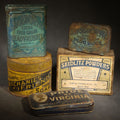 Lot 063 - Grouping of Five Antique Advertising Tins and Boxes Including Edgeworth Ready-Rubbed and Plug Slice Tobacco, Mechanics Friend Hand Soap, Pride of Virginia Tobacco, and Seidlitz Powders