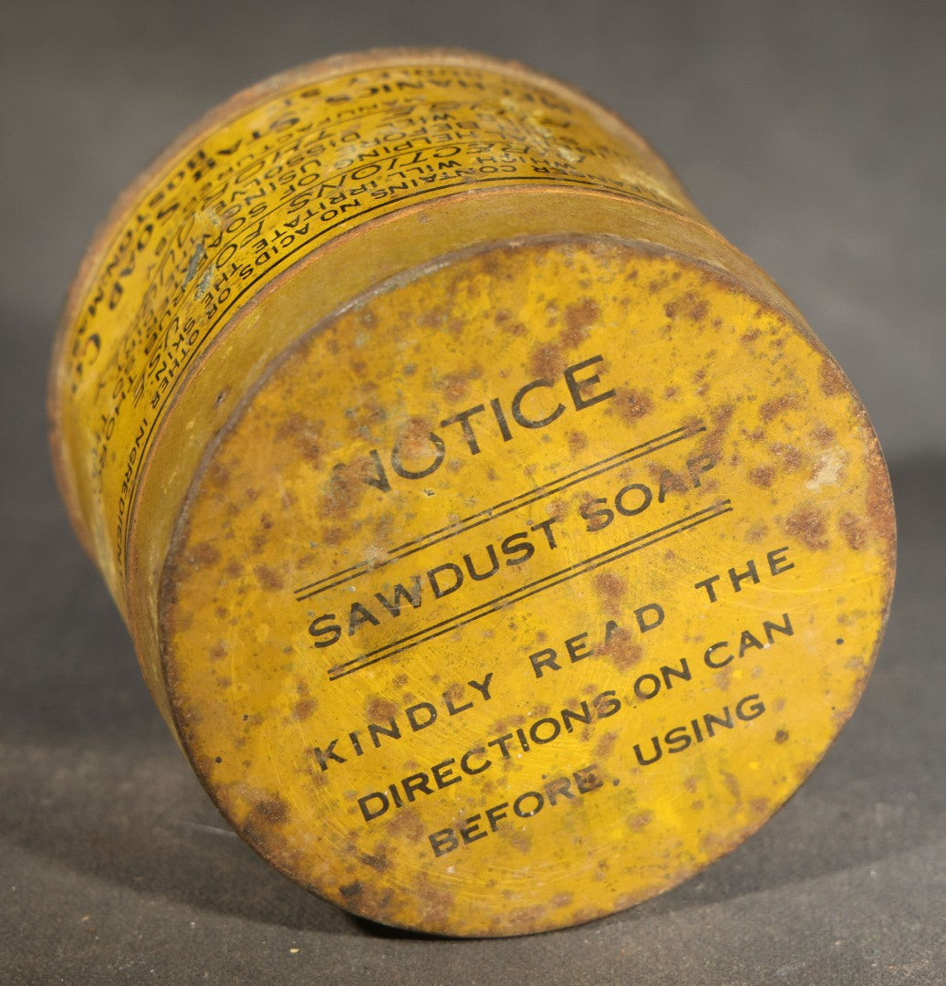 Grouping of Five Antique Advertising Tins and Boxes including Edgeworth Ready-Rubbed and Plug Slice Tobacco, Mechanics Friend Hand Soap, Pride of Virginia Tobacco, and Seidlitz Powders
