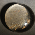 Lot 142 - Antique "Souvenir De Lucerne" ("Souvenir of Lucerne") Swiss Glass Paperweight with Pressed Flowers and Ferns, Note Chip