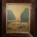 Lot 183 - Antique Framed Hand-Colored Lithograph Print, "Residence of Henry C. Smith, Plymouth, Conn." With Horse and Carriage, 11-3/8" W x 13-3/8" H