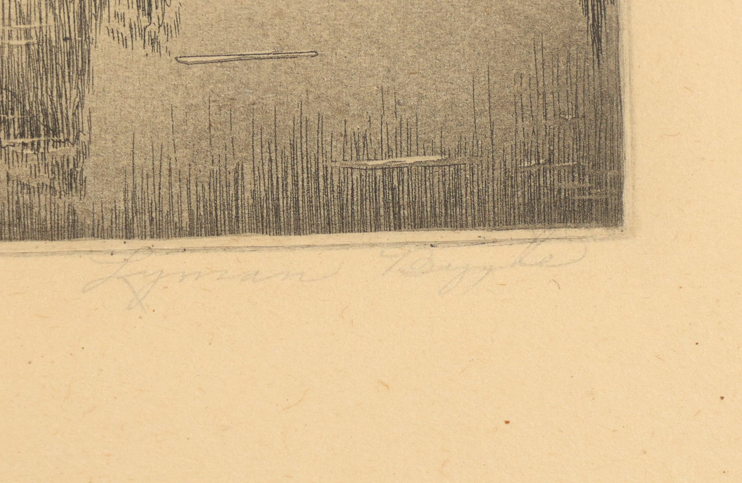 Pair of Vintage Framed Etchings including Three Brothers, Yosemite National Park, and Coastal Scene with Buildings