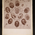 Lot 163 - Antique Cabinet Card Photograph Novelty Titled "The Development of Man" And "Darwin's Theory Verified," Composite Oval Portraits of One Man Across 35 Years, Inscribed to "Aunt Lizzie," Photographed by Hirst & Henry, Princeville, Illinois