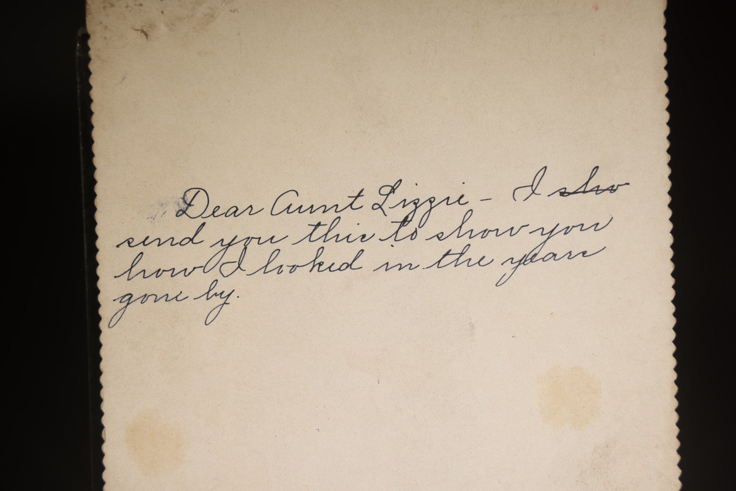 Antique Cabinet Card Photograph Novelty Titled "The Development of Man" and "Darwin's Theory Verified," Composite Oval Portraits of One Man Across 35 Years, Inscribed to "Aunt Lizzie," Photographed by Hirst & Henry, Princeville, Illinois