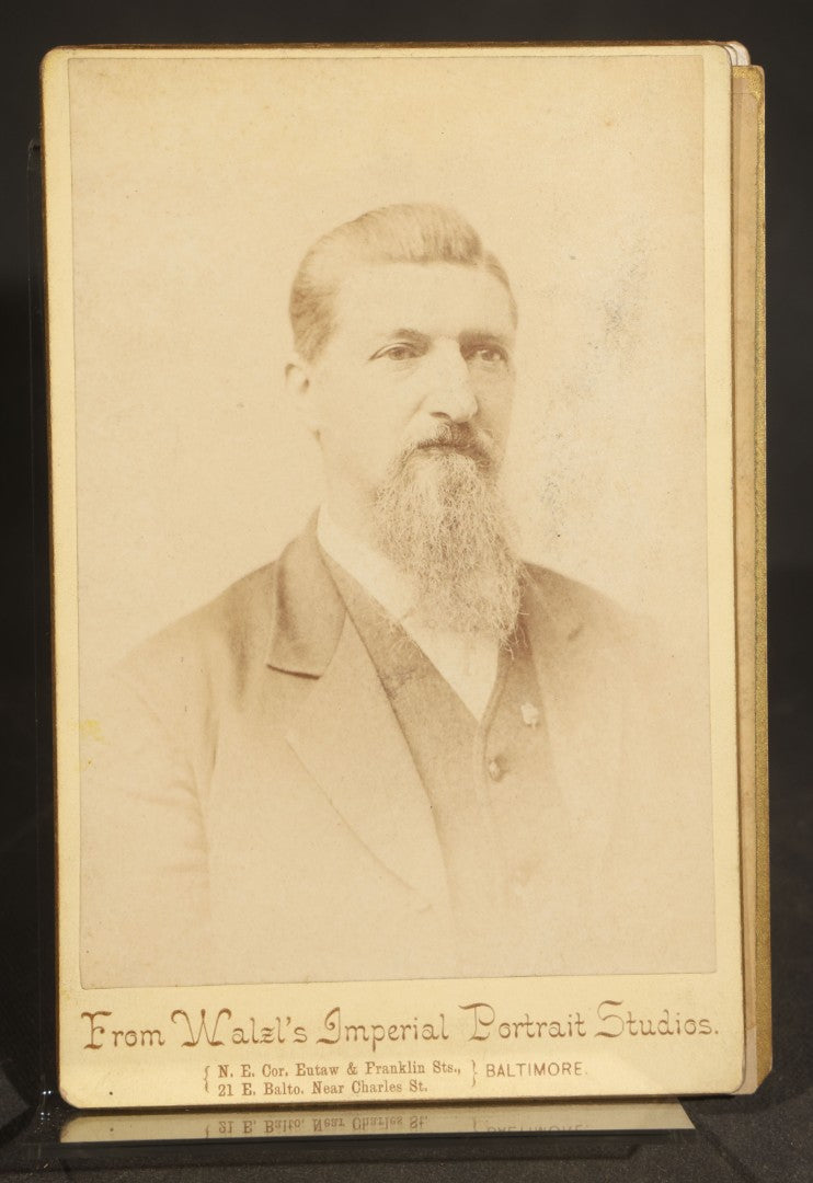 Grouping of 11 Antique Cabinet Card Photographs of Men and Women including Blackstone's of Galesburg, Illinois