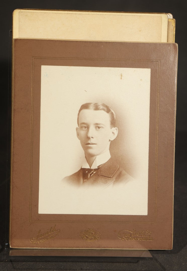 Grouping of 11 Antique Cabinet Card Photographs of Men and Women including Blackstone's of Galesburg, Illinois