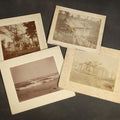 Lot 167 - Grouping of Four Antique Board-Mounted Photographs Including Northwestern University Old College, Seminary, Heck Hall, and Lake Michigan