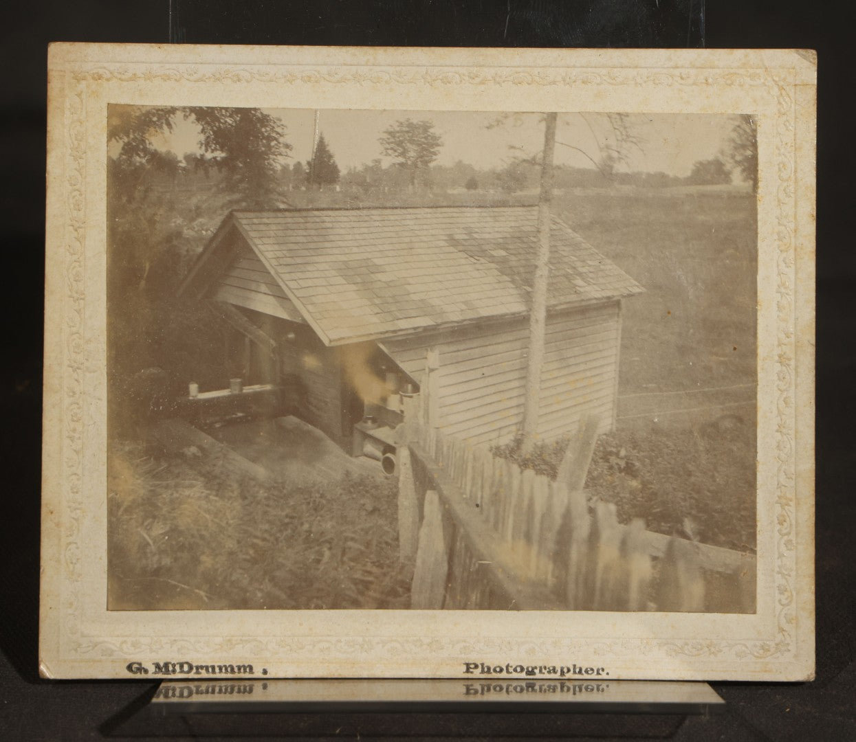 Grouping of Four Antique Board-Mounted Photographs Including Northwestern University Old College, Seminary, Heck Hall, and Lake Michigan