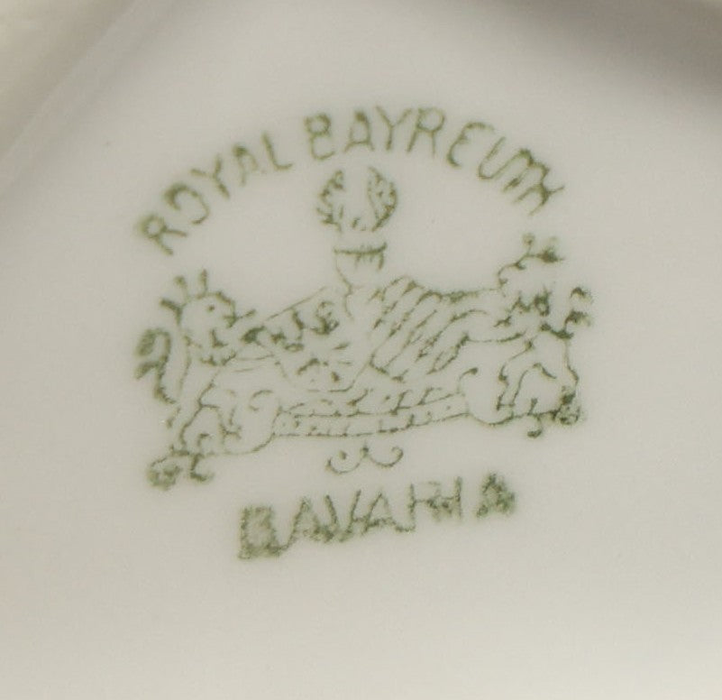 Antique Royal Bayreuth Porcelain Devil and Cards Figural Creamer with Red Devil Handle, Bavaria, Germany